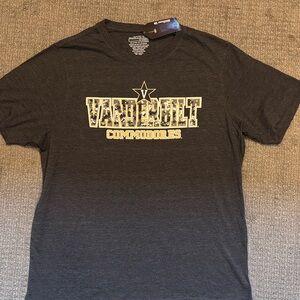 Colosseum Vanderbilt Commodores Men’s Charcoal Gray and Gold Short Sleeve Tee